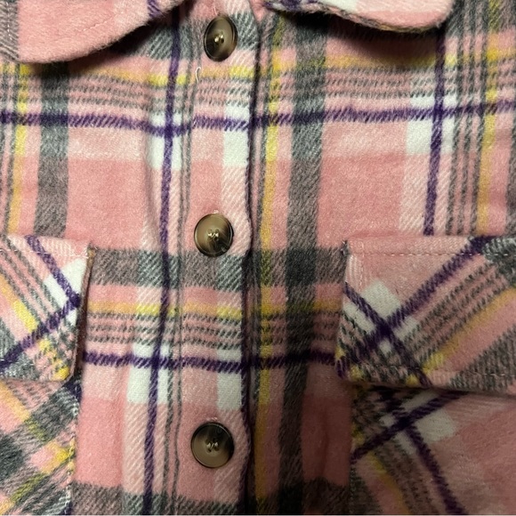 NWT Petal & Pup Tristan pink plaid shirt jacket shacket - Picture 10 of 10